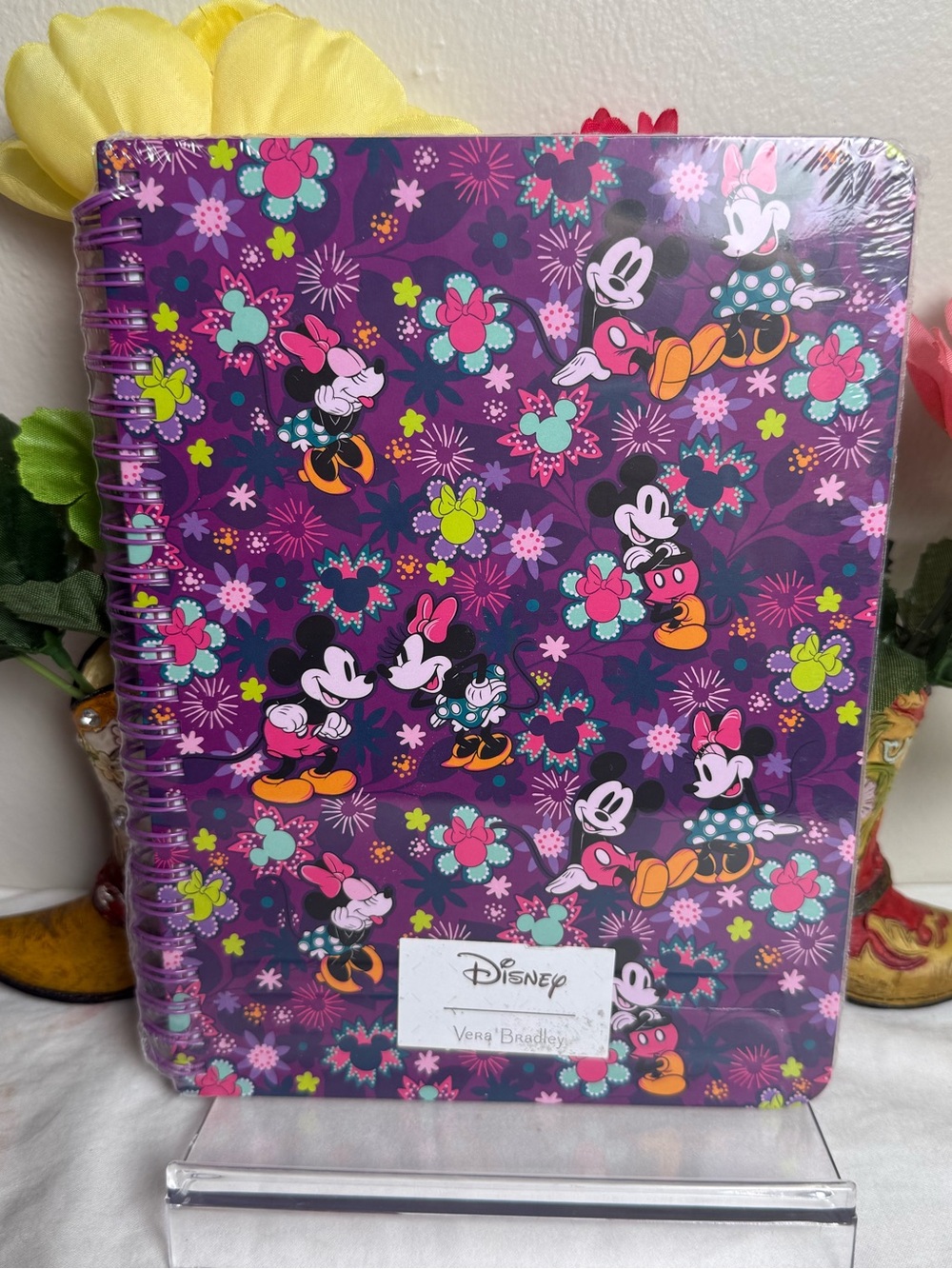 NWT Vera Bradley Mickey & Minnie’s Sweet Floral Mini Notebook